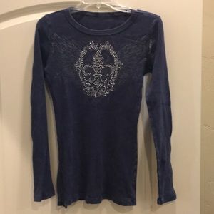 Blue long sleeve shirt